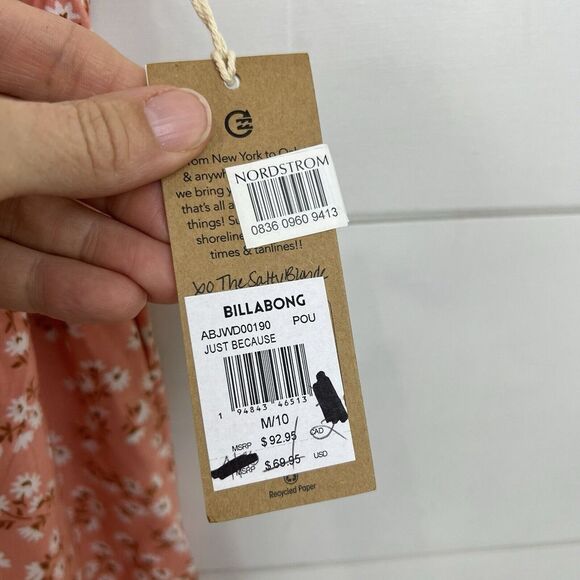 NEW BILLABONG x The Salty Blonde Just Because Dress Size Medium‎ Summer Mini - Picture 8 of 16